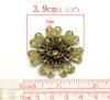 DoreenBeads 30 шт с бронзовой филигранью под старину Цветочные коннекторы фурнитура для украшений 3,9x3,9 см (B18428), yiwu ► Фото 2/3