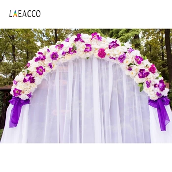 

Laeacco Photo Curtain Arch Curtains for Doors Wedding Party Photography Background Bridal Photographic Backdrop For Photo Studio