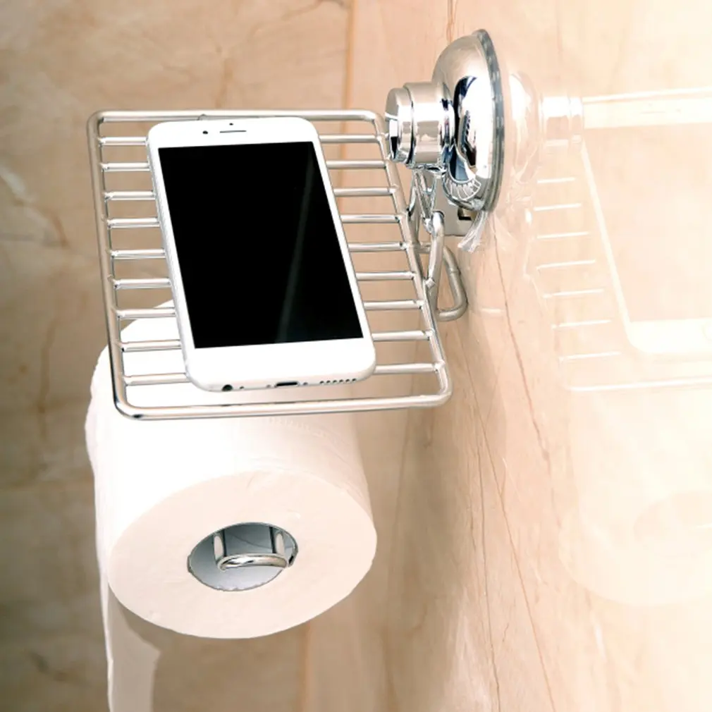 201 Stainless Steel Wall Mount Mobile Phone Roll Towel Tissue Paper