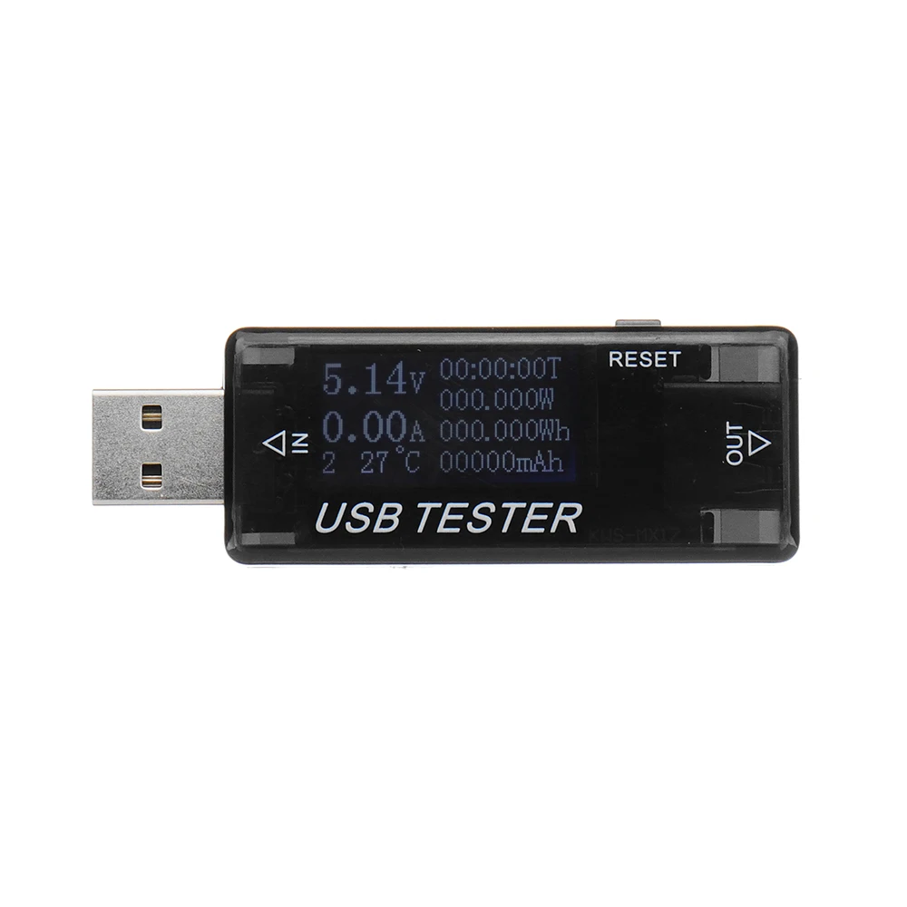8 в 1 QC2.0 3,0 DC4-30V электрическая мощность USB Емкость тестер напряжения измеритель тока монитор KWS-MX17