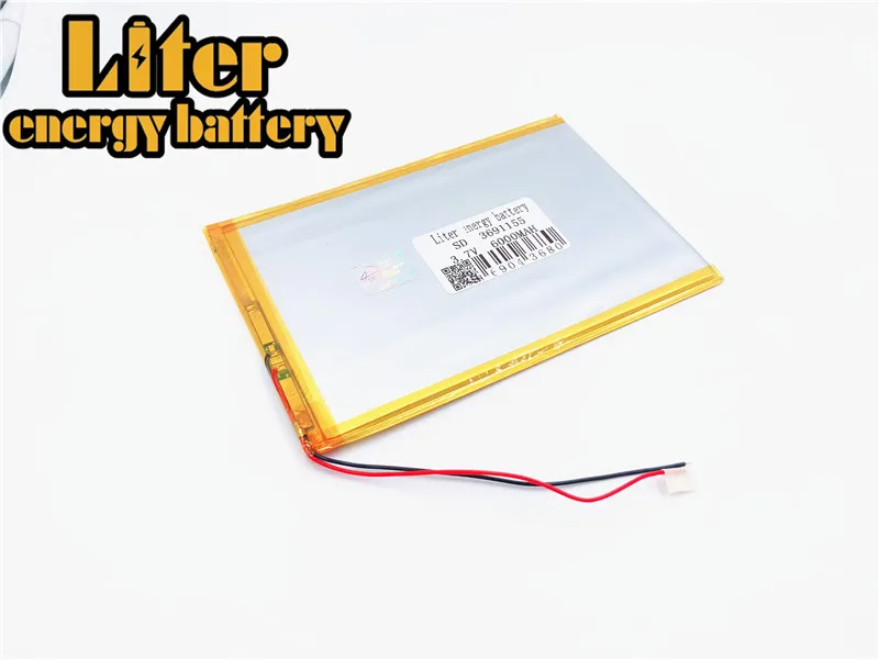 3,7 V 6000mAH 3691155 3590155 PLIB(полимерный литий-ионный аккумулятор) литий-ионный аккумулятор для планшетных ПК mp3 mp4 сотовый телефон динамик