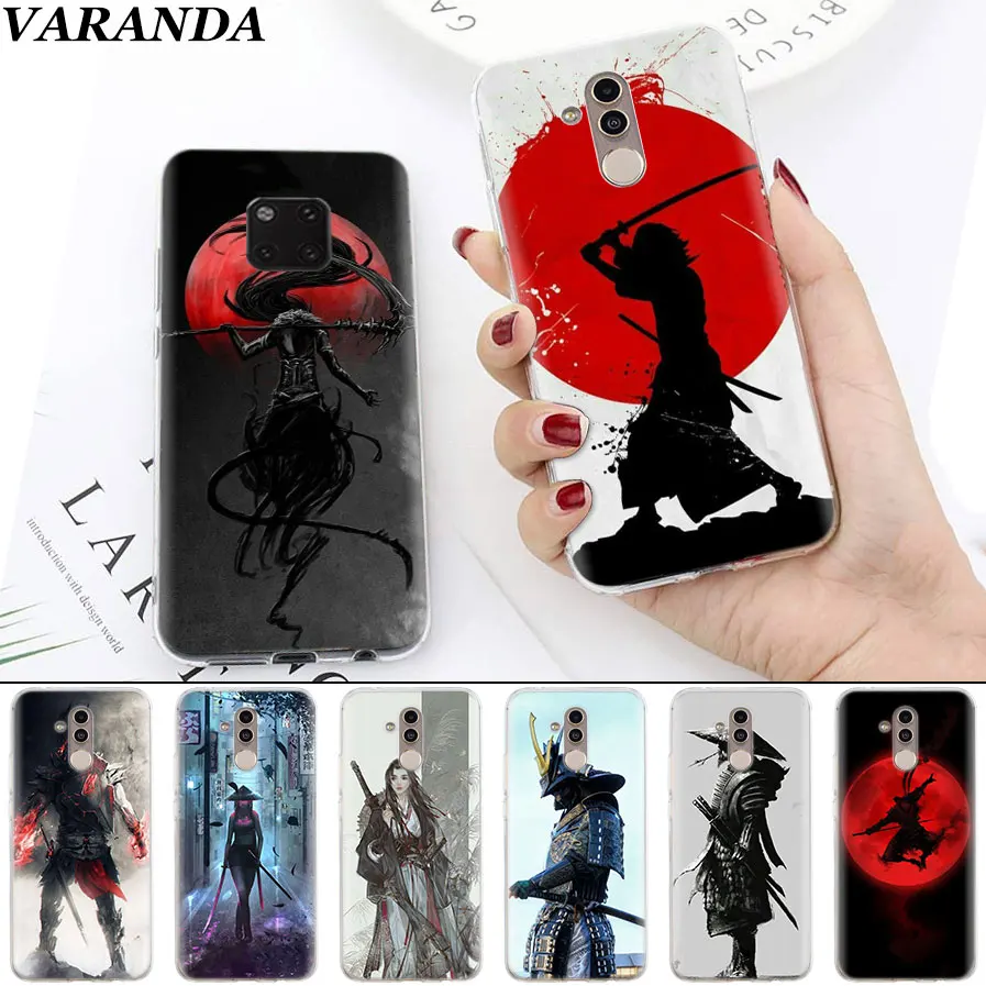 

Samurai Soft Cases for Huawei Mate 10 20 Pro Mate 20 Lite P20 P30 Lite P Smart Plus Case Coque