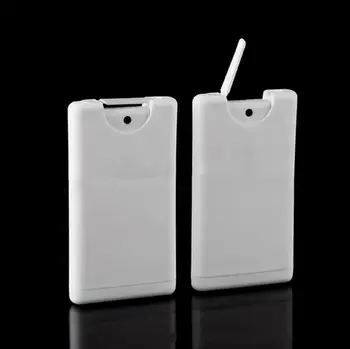 

15ml Card Style spray perfume bottles White refillable bottles sample perfume mist atomizer for traveling 1000pcs