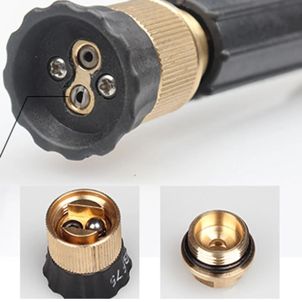 

High Pressure Washer Water Gun Connector Quick Joint Two Hole Outlet Adjustable Nozzle Union Connection