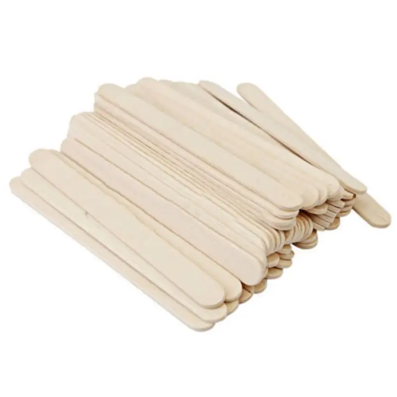 Shellhard 100x Disposable Waxing Wooden Tongue Depressor Body Hair Removal Stick Tongue Depressor