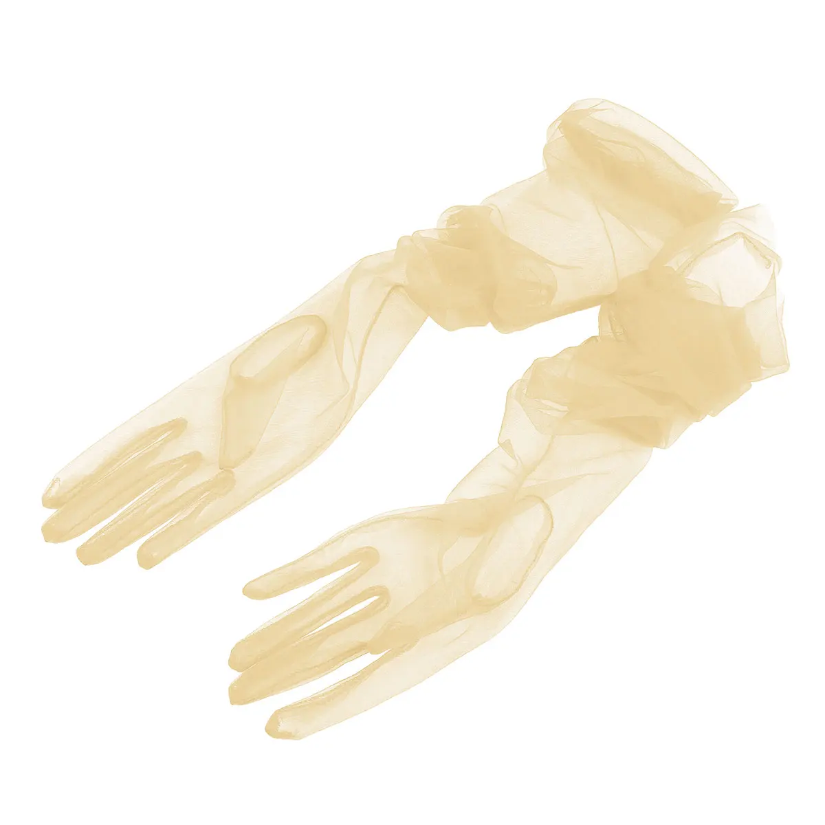 Женские прозрачные длинные перчатки из тюля с открытыми пальцами, варежки для торжественной вечеринки, аксессуары для фотосъемки