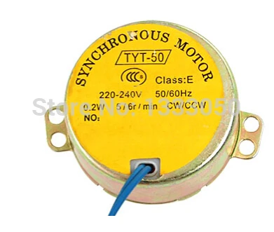 

FREE SHIPPING CW/CCW Direction Synchronous Motor AC 220-240V 50/60HZ 5/6RPM
