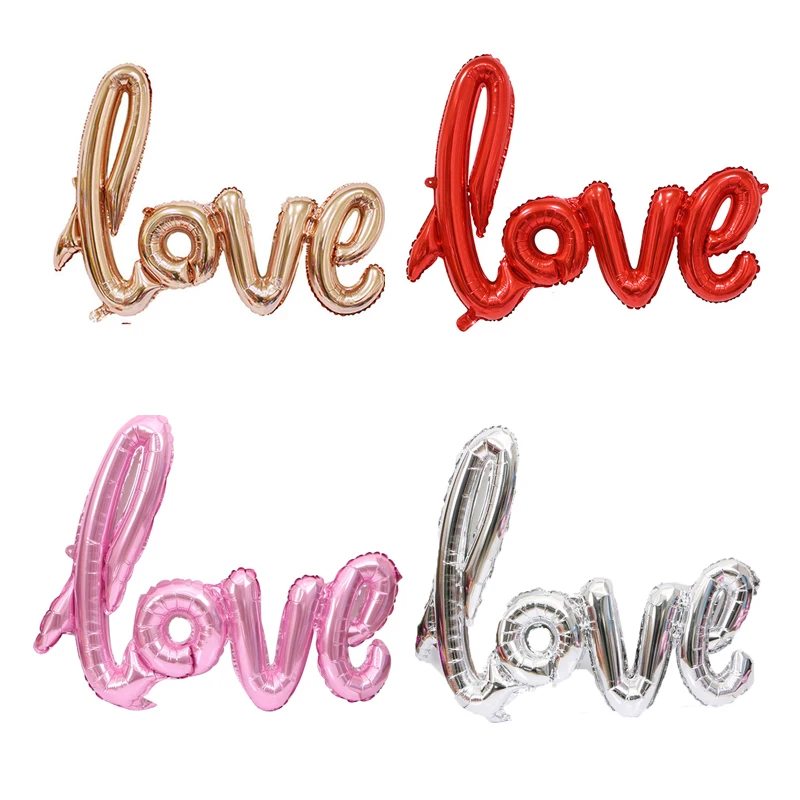 

5pcs Love Foil Balloon Home Garden Birthday Wedding Party Decorations Helium Balloons Supplies Inflatable Toys Air Balloons