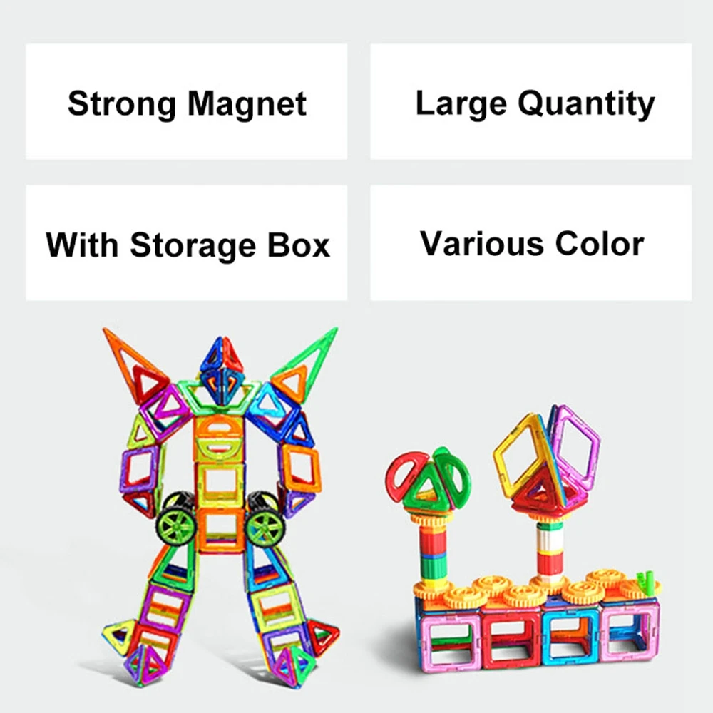 

94PCS Magnetic Designer Building Blocks Model & Building Toys Brick Enlighten Bricks Magnetic Toys for Children Rated