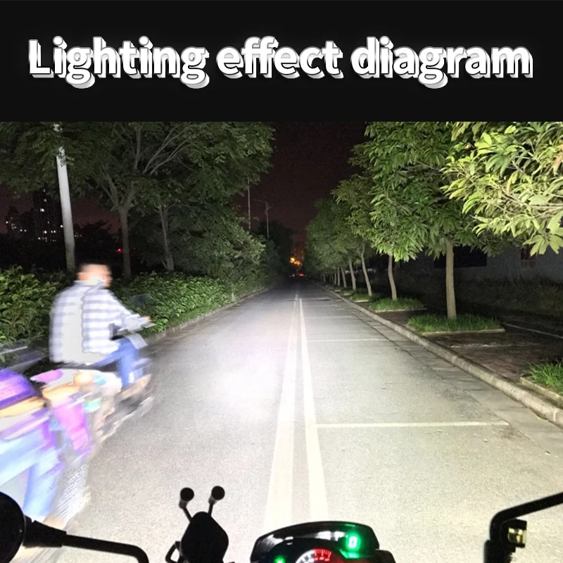 1X40 Вт белый 6000K 4500LM 1 шт. с чипами CREE светодиодный автомобильный фонарь для мотоцикла противотуманная фара прожектор Водонепроницаемый мото лампа