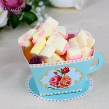 OurWarm 10pcs/pack Wedding Favor Box and Bags Sweet Gift Candy Boxes for Wedding Baby Shower Birthday Party Guests Favors
