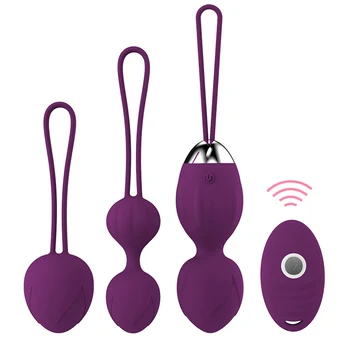 Wireless Remote Vibrating Eggs Ben Wa Balls Vaginal Pussy Tighten Exercise Machine Vibrator Kegel Ball Adult Sex Toys For Women female g spot vagina pussy kegel balls sex vibrator massage vibrating balls vaginal tight exercise adult sex toys for woman