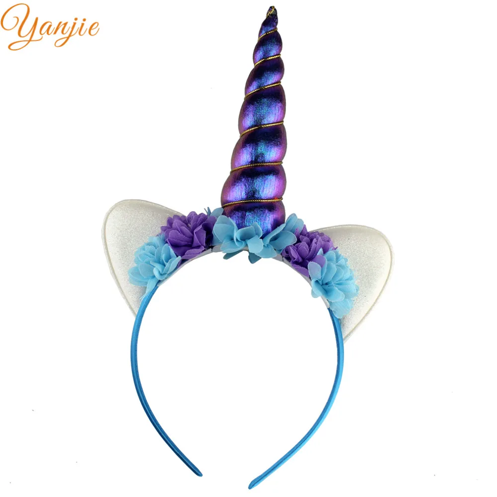 Buy 1PC 11colors Gold/Silver Glitter Metallic Unicorn