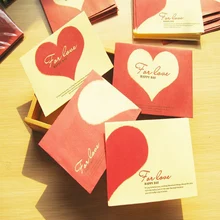 

Cartoon Kawaii Paper Red Love Heart Mini Envelope By Gift Kids Blessing Envelope