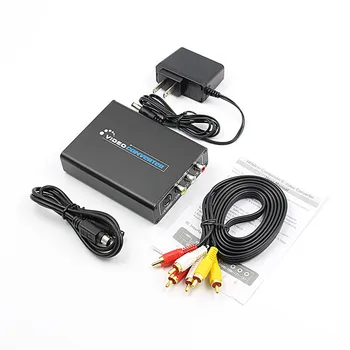

HDMI To 3RCA AV CVBS Composite S-Video R/L Audio Video Converter Adapter 1080P 2017 new arrival