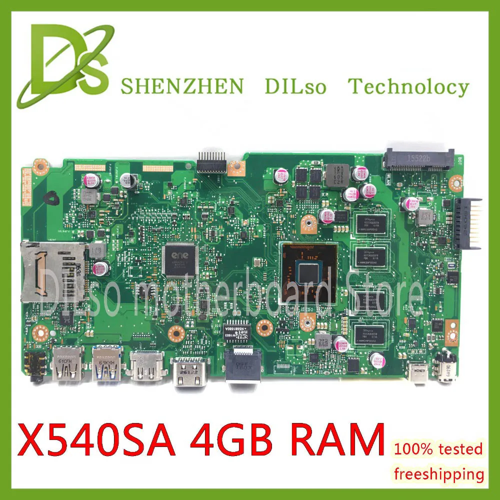 KEFU X540SA REV2.1 подходит для ASUS X540SA N3700 материнская плата с процессором для ноутбука с 4 Гб памяти тестовая материнская плата работа Доплата-16$ скидка