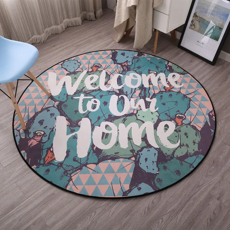 Cat Claw Anti-slip Bathroom Bath Mat Round Floor Carpet for Swivel Chair Living Room Kids Bedroom Rug Carpet Doormat 60/80/100cm Cat Claw Anti-slip Bathroom Bath Mat Round Floor Carpet for Swivel Chair Living Room Kids Bedroom Rug Carpet Doormat 60/80/100cm