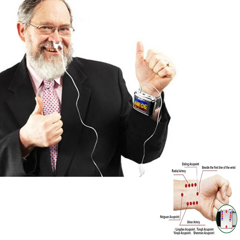 Automatic laser watch diabetes machine acupuncture device In frared blood circulation massager Laser therapy instrument