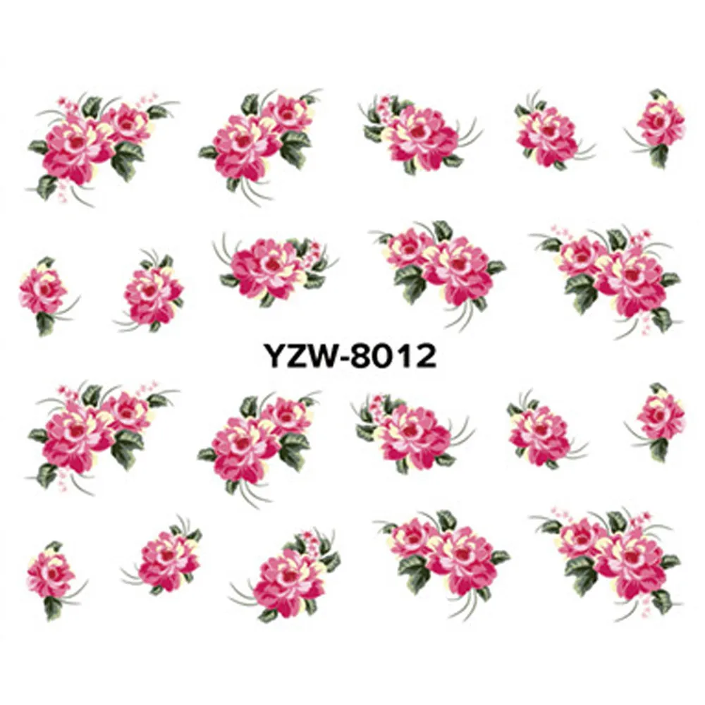 

Nail sticker water set 3D Nail Applique Patterned Back Glue Sticker Nail Art Role Ofing Is Tasted foil 8W0