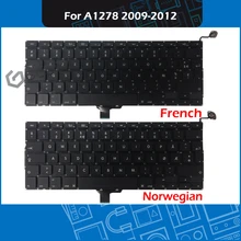 New Laptop A1278 French Norwegian Keyboard for Macbook Pro 13″ Unibody A1278 France Norway Keyboard Replacement 2009-2012