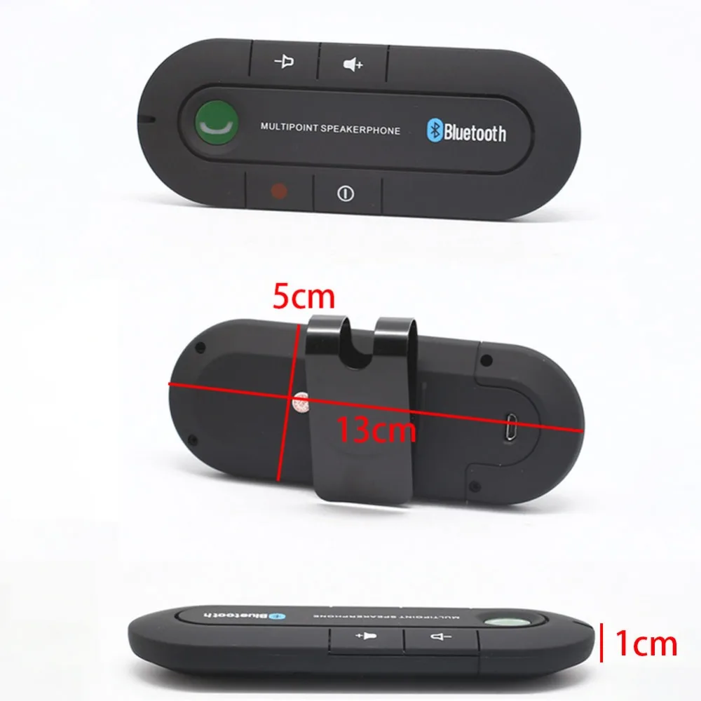 Беспроводной Bluetooth автомобильный комплект MP3 беспроводной Bluetooth динамик телефон MP3 музыкальный плеер Солнцезащитный козырек клип динамик телефон с микрофоном USB кабель