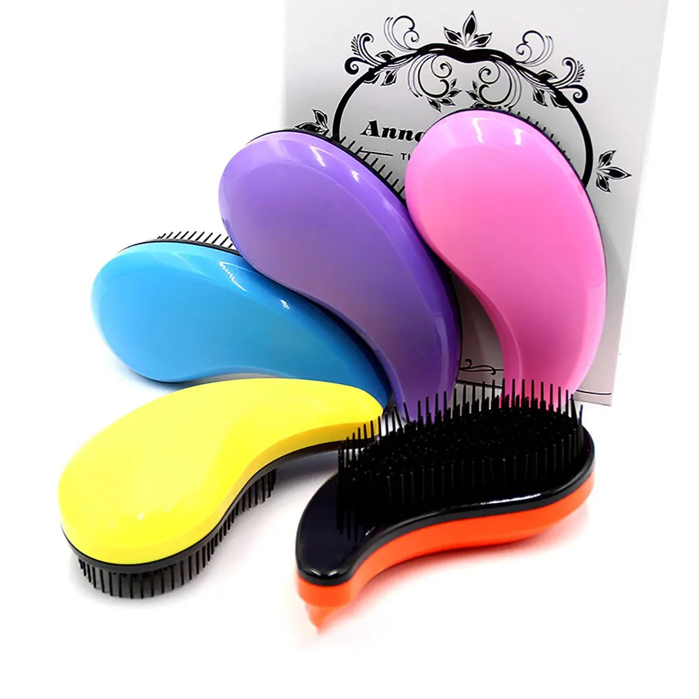 

Portable Magic Anti-static Hair Brush Handle Tangle Detangling Comb Creative Shower Massage Comb Salon Hair Styling 2709