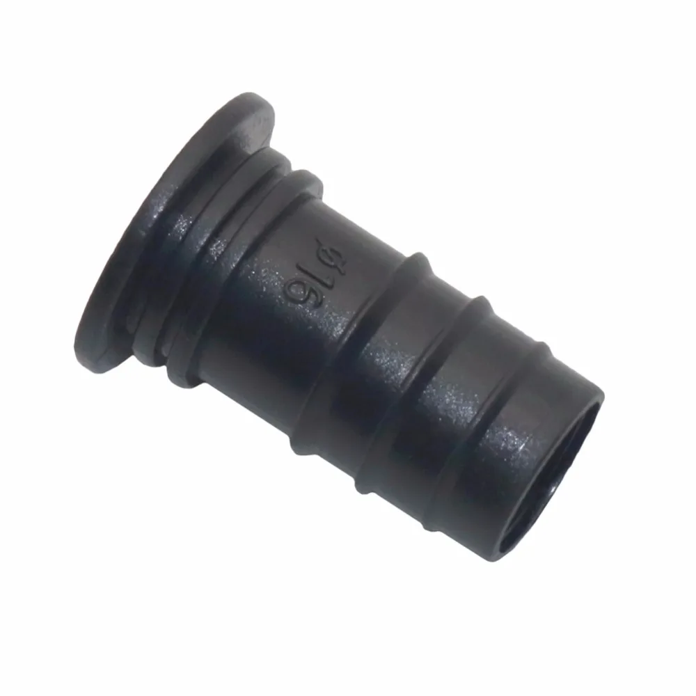

50 pcs 16 mm PE Pipe Barbed End Caps garden hose connector Micro Irrigation Pipe Fittings Drip Use plugs