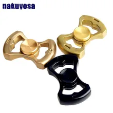 EDC ручной Спиннер-Спиннер фокус, Антистресс игрушка медный Спиннер со стальным подшипником ручной Спиннер для облегчения синдрома СДВГ