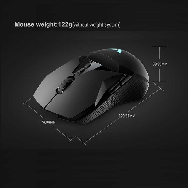Rapoo VT950 игровой Мышь 2.4g беспроводное устройство RGB OLED Дисплей 11 настраиваемые