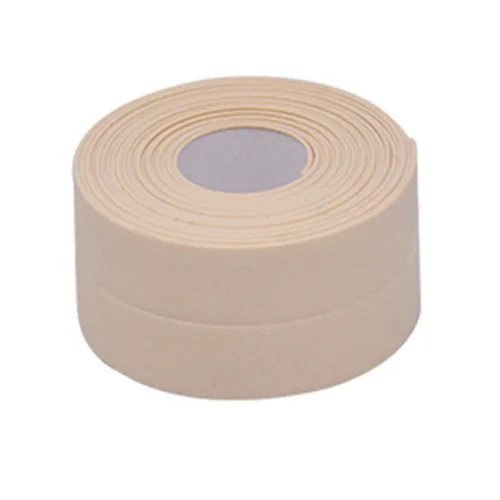 YX 1 рулон водонепроницаемый Плесень Доказательство клейкая лента прочное использование ПВХ материал кухня ванная комната стены уплотнительная лента гаджеты 3,2 м - Цвет: cream color