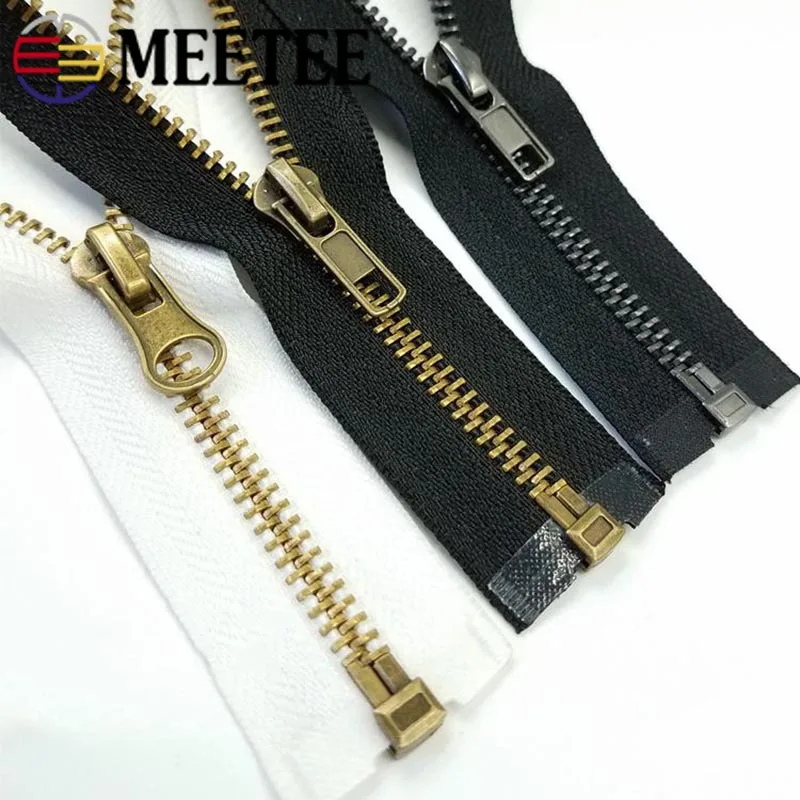 Meetee 3 #5 # разъемная застежка-молния 50/60/70 см бронзовая металлическая молния с