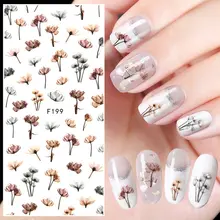 5 шт. корейская мода 3d клей для ногтей наклейки лесные Цветочные наклейки для ногтей Цветочные художественные талисманы для ногтей