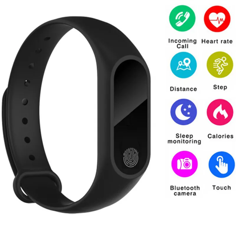 

M2 Smart Band Heart Rate Monitor Fitness Tracker Bluetooth Smart Wristband Waterproof Bracelets For Android iOS Sport Smartband