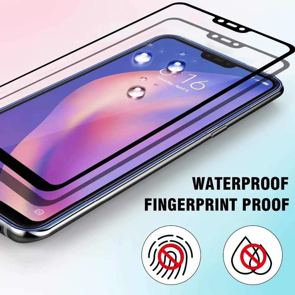 Небьющееся закаленное стекло 19D Edge to для Xiaomi Mi 5X 6X A1 A2 Lite защита экрана полное