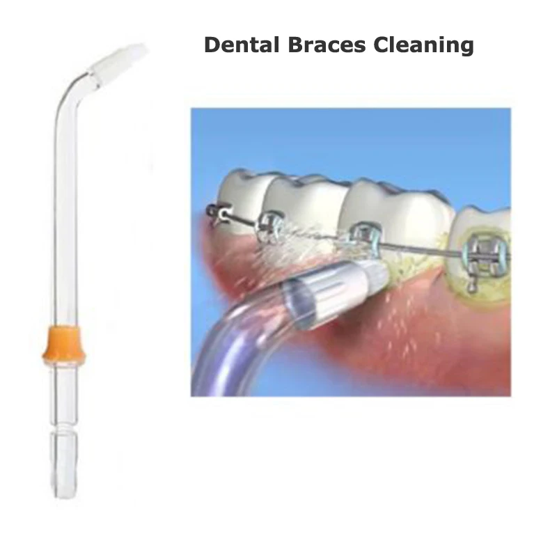 Oral Irrigator 3 Pieces Replacement Orthodontic Tip Jet Nozzle Fit For Waterpik Oral Irrigator Water Flosser Denture And Dental Braces Cleaning water flosser