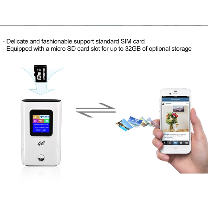 TIANJIE 4G Wifi Router Unlocked 3G/4G LTE Travel Router 5200mAh Power Bank Mifi FDD-LTE Unlock Dongle FDD-LTE Car WiFi TIANJIE 4G Wifi Router Unlocked 3G/4G LTE Travel Router 5200mAh Power Bank Mifi FDD-LTE Unlock Dongle FDD-LTE Car WiFi