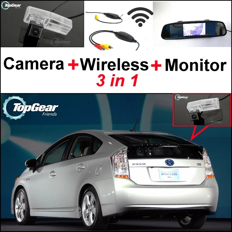 3 in1 Special Rear View Camera + Wireless Receiver + Mirror Monitor