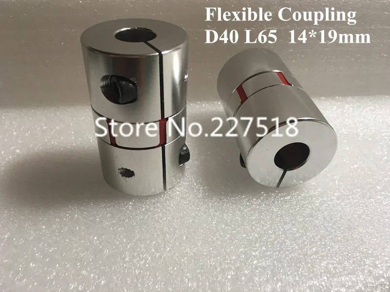 2pcs Stepper Motor Shaft Coupler 14mm x 19mm Flexible shaft coupling D40 L65 shaft coupling Coupler 2pcs Stepper Motor Shaft Coupler 14mm x 19mm Flexible shaft coupling D40 L65 shaft coupling Coupler