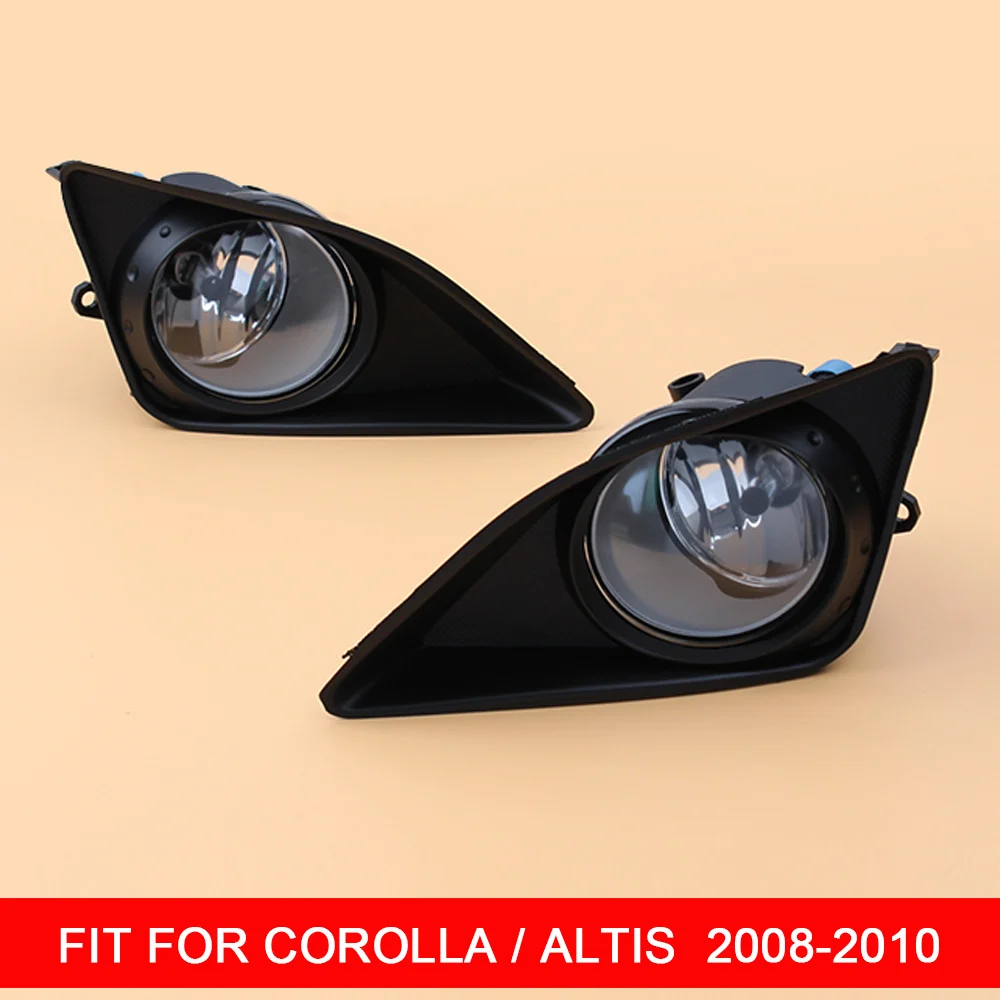 

1 Pair Car Fog Lamp Assembly with Fog Light and Wire Relay Switch Button for TOYOTA COROLLA / ALTIS 2008 2009 2010