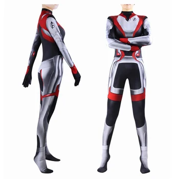

Hot Movie Women Avengers Endgame Quantum Realm Cosplay Costume Superhero Zentai Bodysuit Suit Halloween Jumpsuits