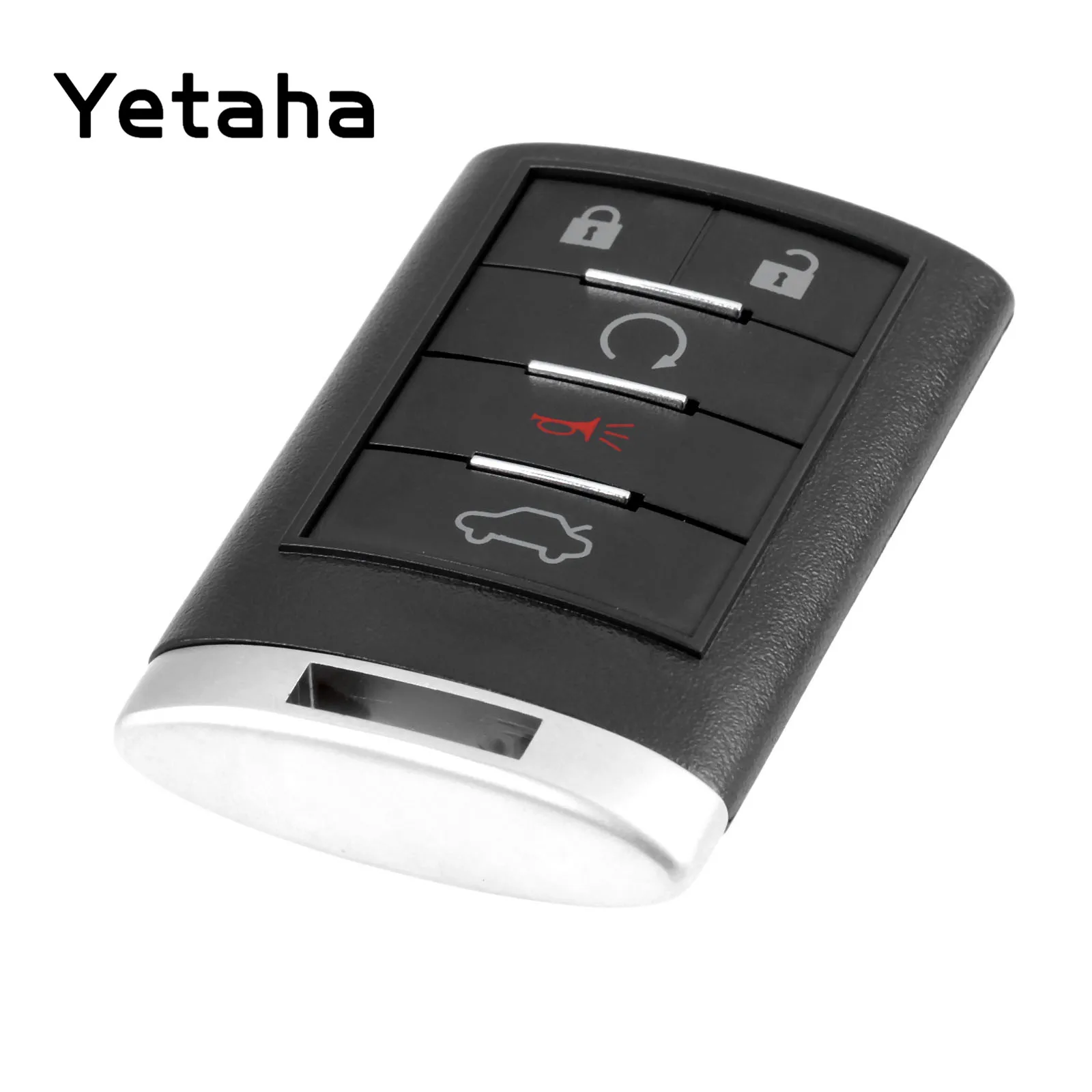 Yetaha 5 Buttons Remote Key For Cadillac CTS DTS SRX STS Chevrolet