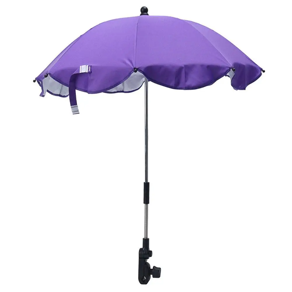 Детский зонтик от солнца, коляска-коляска, навес, аксессуары для детских колясок зонт - Цвет: Purple