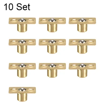

Uxcell New Arrival Small Ball Catch Door Cabinet Closet Drawer Brass Ball Catch Latch Catcher 8mm 9.5mm Shaft Dia 10 Sets