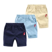 Штаны для маленьких мальчиков от 2 до 8 лет Лето г. тонкие пляжные шорты детские хлопковые детские штаны до колена с эластичной резинкой на талии Панталоны
