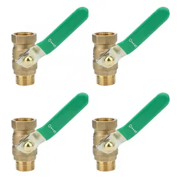 

G1/4" G3/8'' G1/2" G3/4" 4 Sizes Male To Female Thread Brass Pipe Ball Valve With Two Way Ball Valve Shut Off Switch