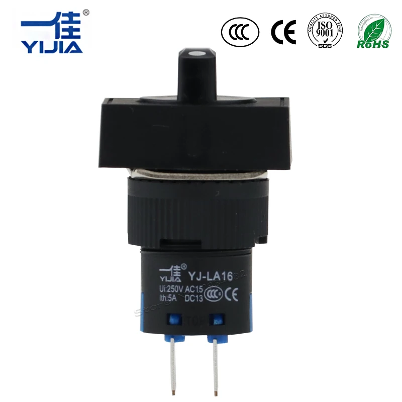 selector 16mm Maintained rectangular Push Button Switch 3 position Self