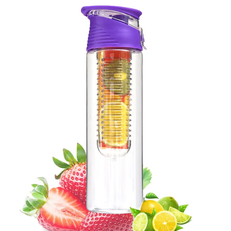 800 мл креативный милый фруктовый нагнетатель сока бутылка для воды пластик ABS портативная бутылка с лимонным соком для воды спортивная бутылка