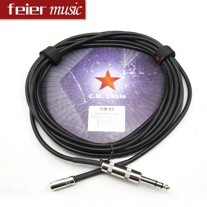 JOYO Guitar Pedal Cable 4.5m Shielded Stereo Cable,3.5mm female to 6