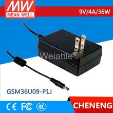 Средний проверенный GSM36U09-P1J 9 V 4A meanwell GSM36U 9 V 36 W Medical Высокая надежность медицинский адаптер