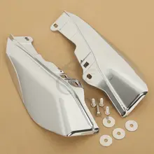 Chrome Pair Mid Frame Air Deflectors For Harley Davidson Touring Models FLHT FLTR FLHX Road King